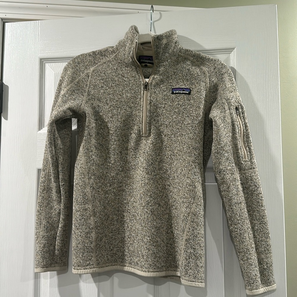 Tan/Beige Quarter Zip Patagonia